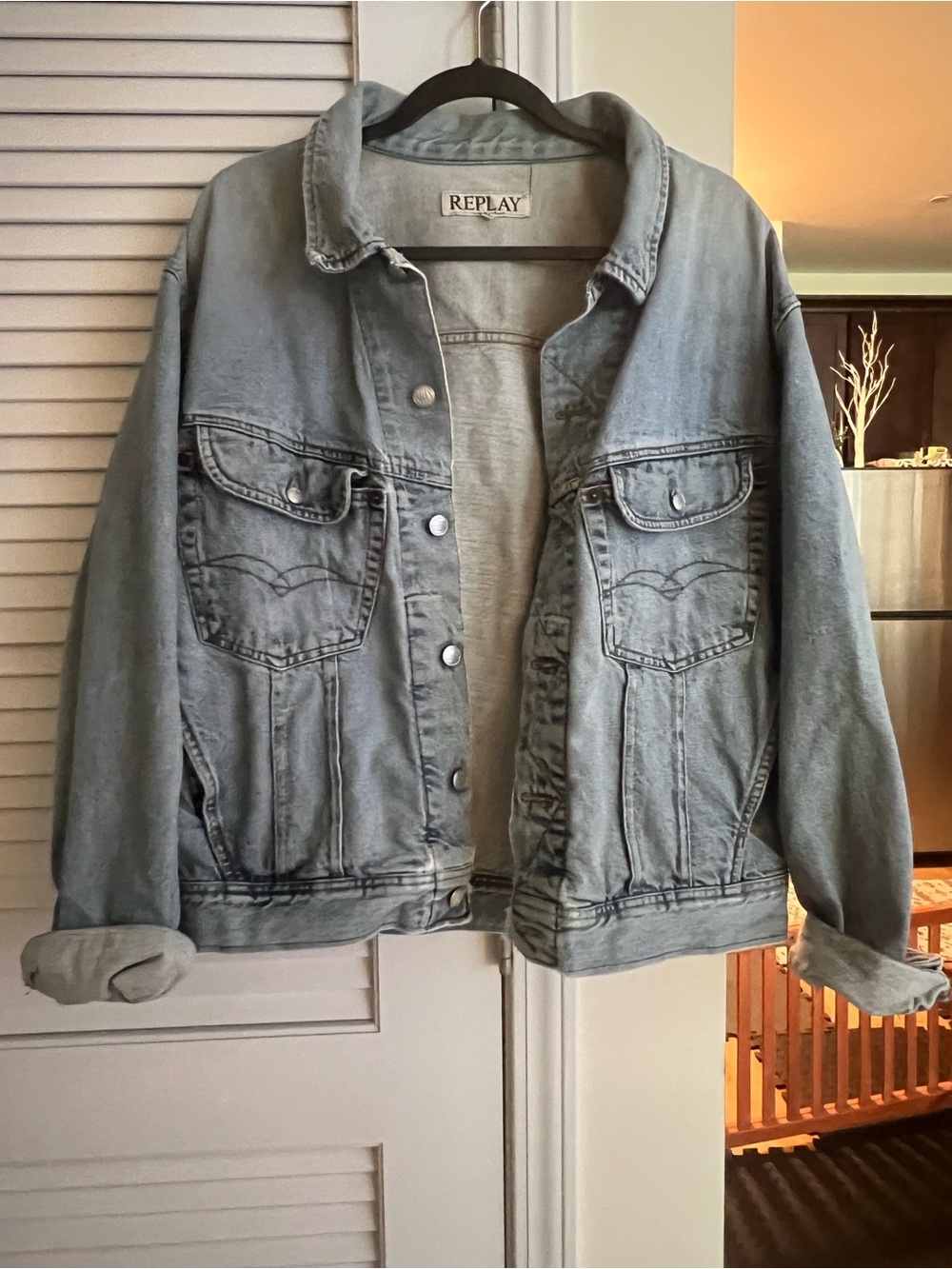 Vintage Replay Blue Washed Denim Jean Jacket